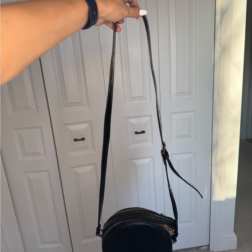 Circle Free People Black Crossbody Bag